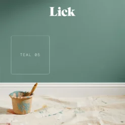 Lick Teal 05 Matt Emulsion Paint, 2.5L -Trade Point lick teal 05 matt emulsion paint 2 5l5060932643688 06i bq
