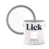 Lick White 01 Matt Emulsion Paint, 2.5L