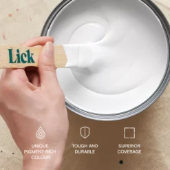 Lick White 07 Eggshell Emulsion Paint, 2.5L -Trade Point lick white 07 eggshell emulsion paint 2 5l5060932643817 05i bq