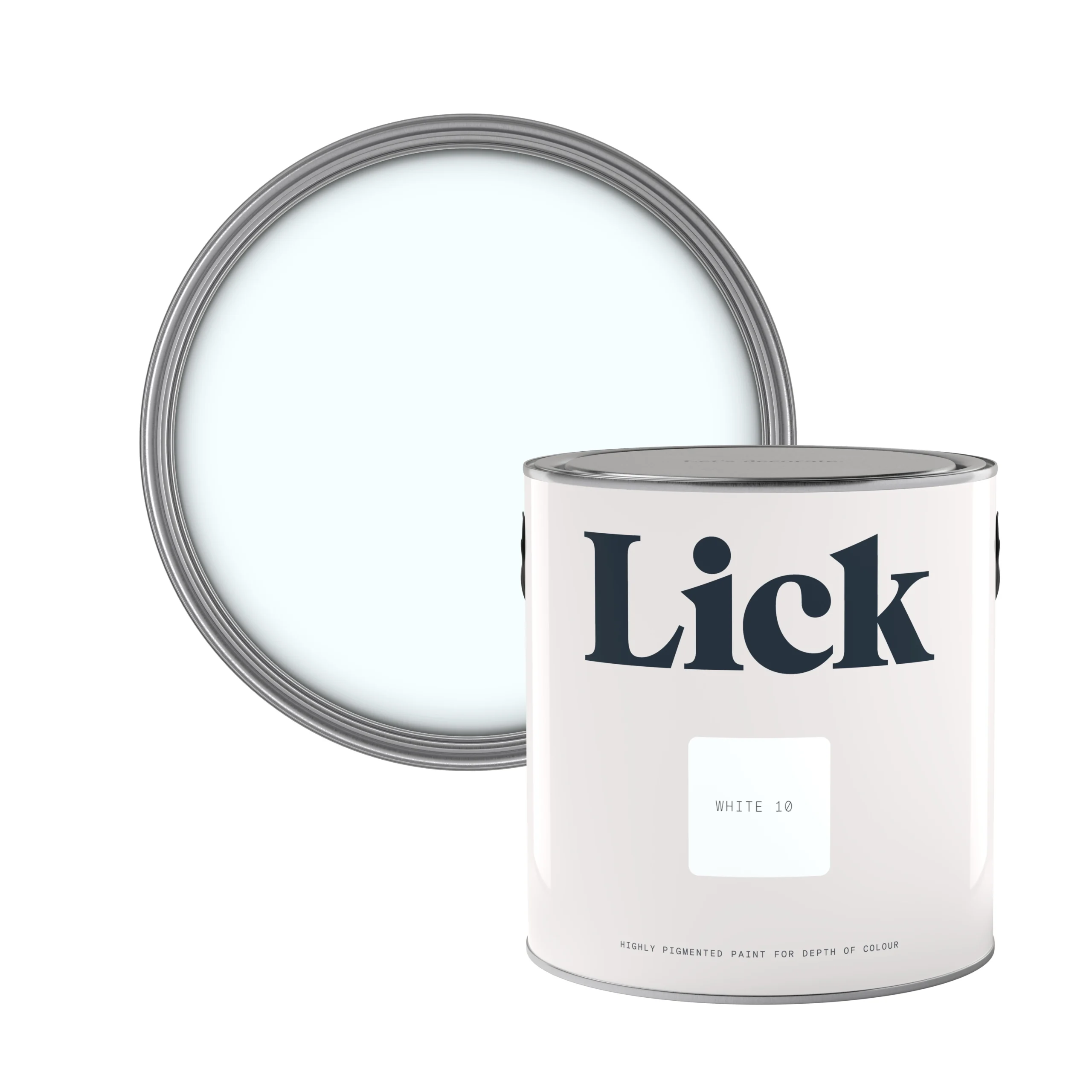 Lick White 10 Eggshell Emulsion Paint, 2.5L 1 Lick White 10 Eggshell Emulsion Paint, 2.5L