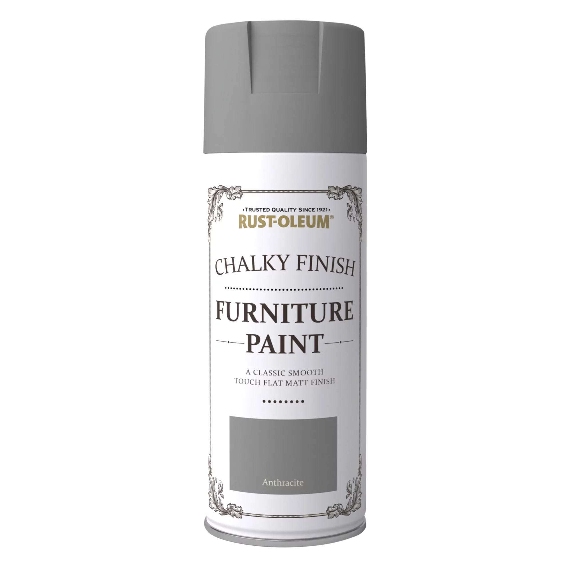 Rust-Oleum Anthracite Flat Matt Furniture Paint, 400ml 2 Rust-Oleum Anthracite Flat Matt Furniture Paint, 400ml - Image 2
