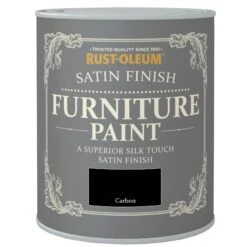 Rust-Oleum Carbon Satinwood Furniture Paint, 750ml