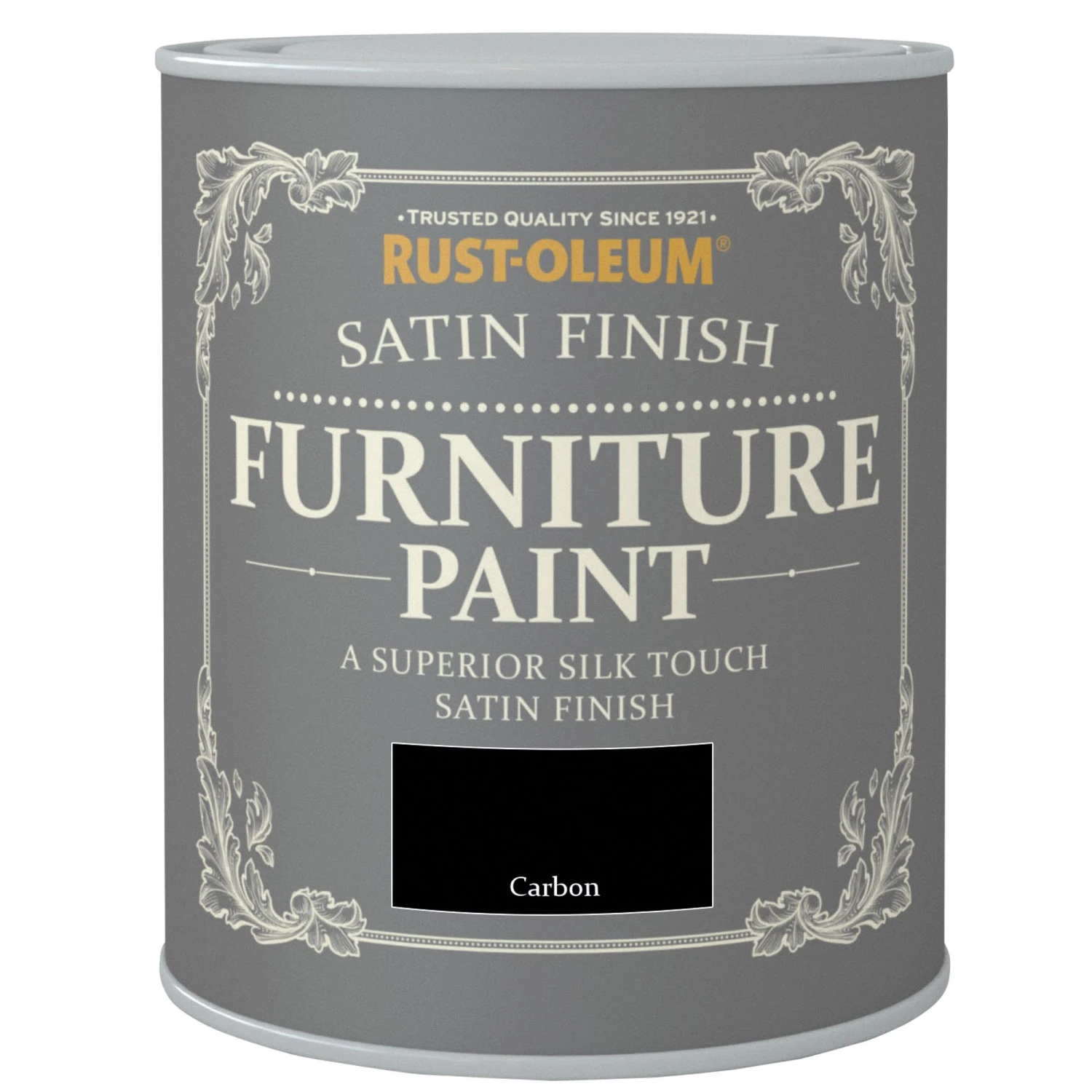 Rust-Oleum Carbon Satinwood Furniture Paint, 750ml 1 Rust-Oleum Carbon Satinwood Furniture Paint, 750ml