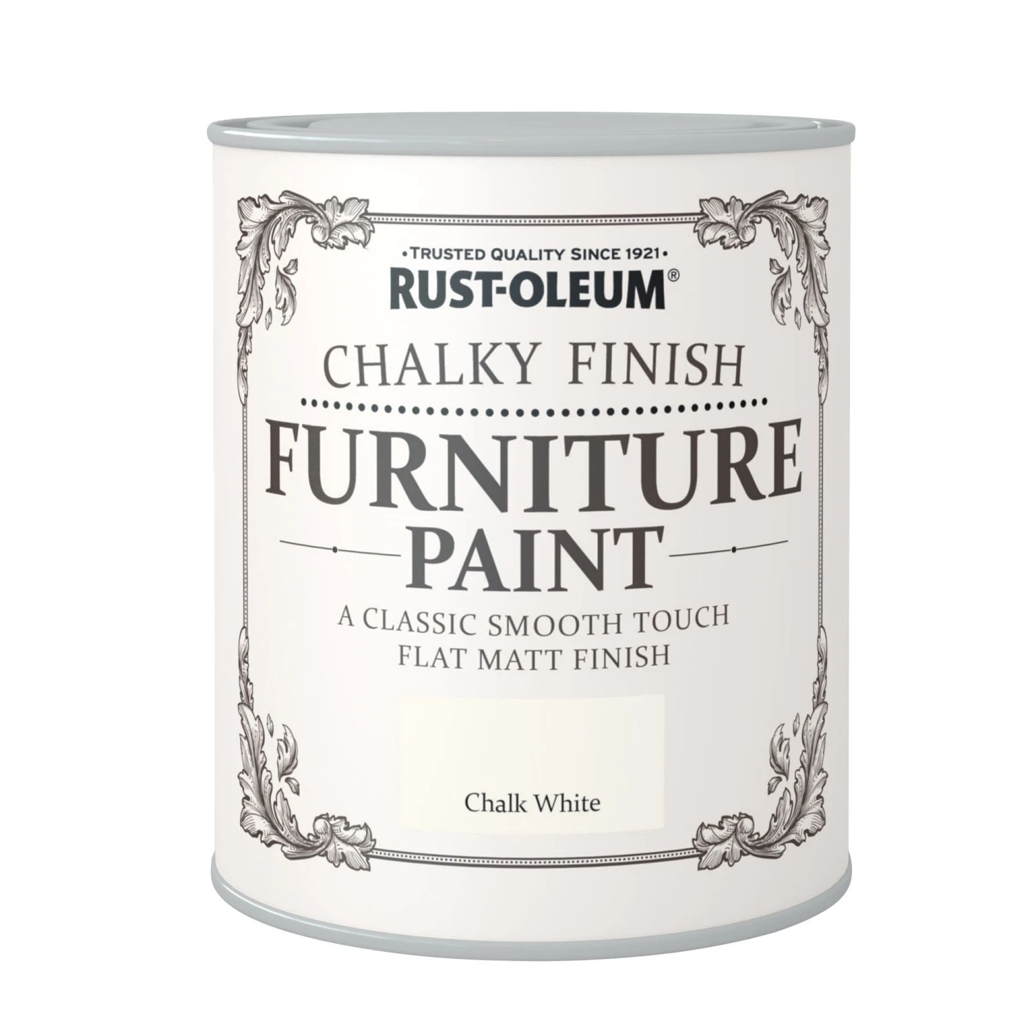 Rust-Oleum Chalk White Chalky Effect Matt Furniture Paint, 750ml 2 Rust-Oleum Chalk White Chalky Effect Matt Furniture Paint, 750ml - Image 2