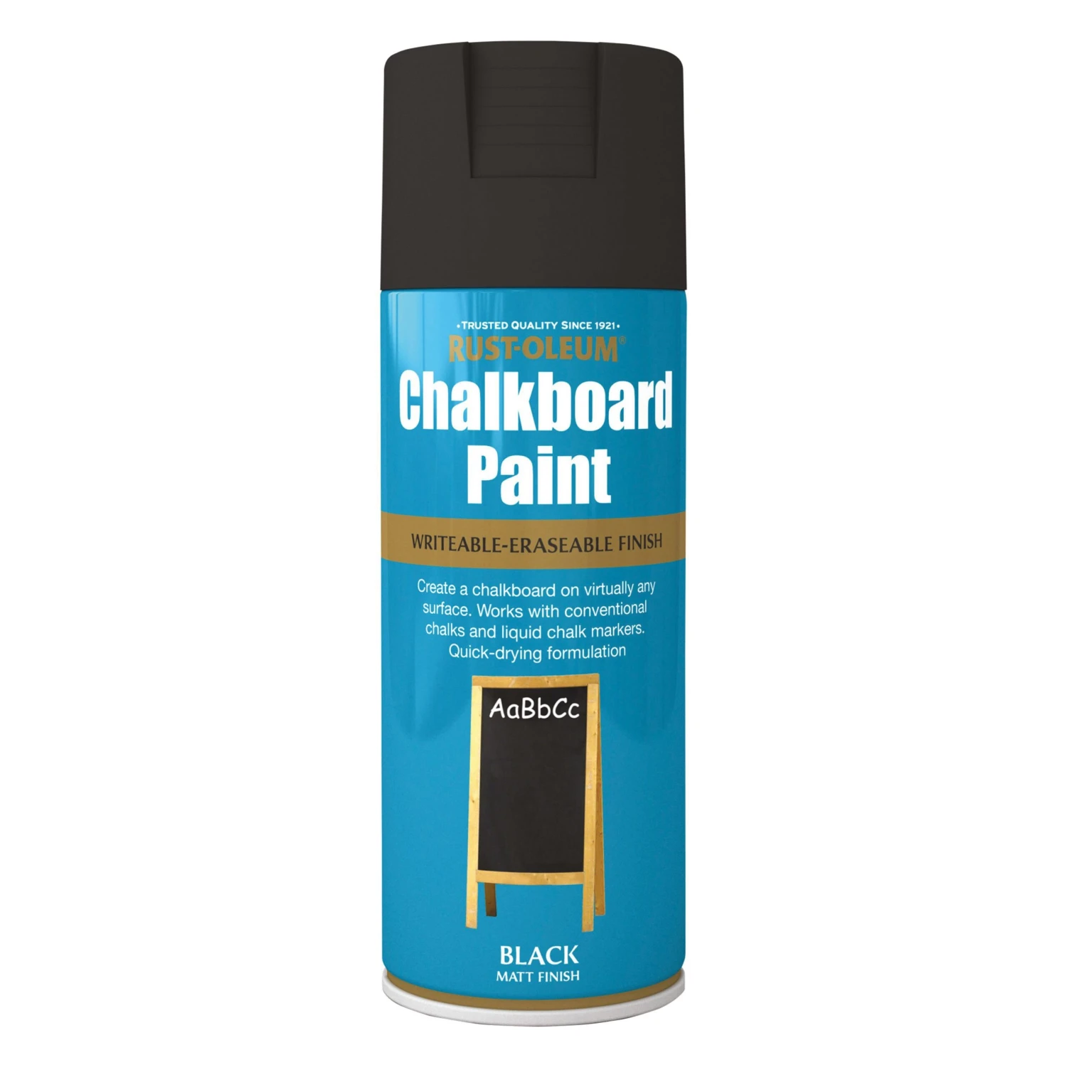 Rust-Oleum Chalkboard Black Matt Multi-surface Spray Paint, 400ml 2 Rust-Oleum Chalkboard Black Matt Multi-surface Spray Paint, 400ml - Image 2