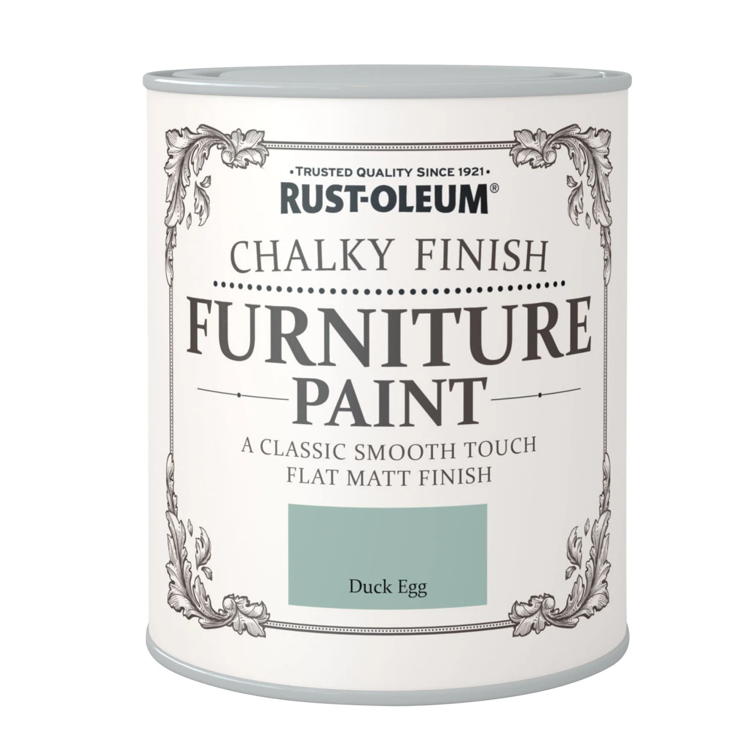 Rust-Oleum Duck Egg Chalky Effect Matt Furniture Paint, 750ml 2 Rust-Oleum Duck Egg Chalky Effect Matt Furniture Paint, 750ml - Image 2