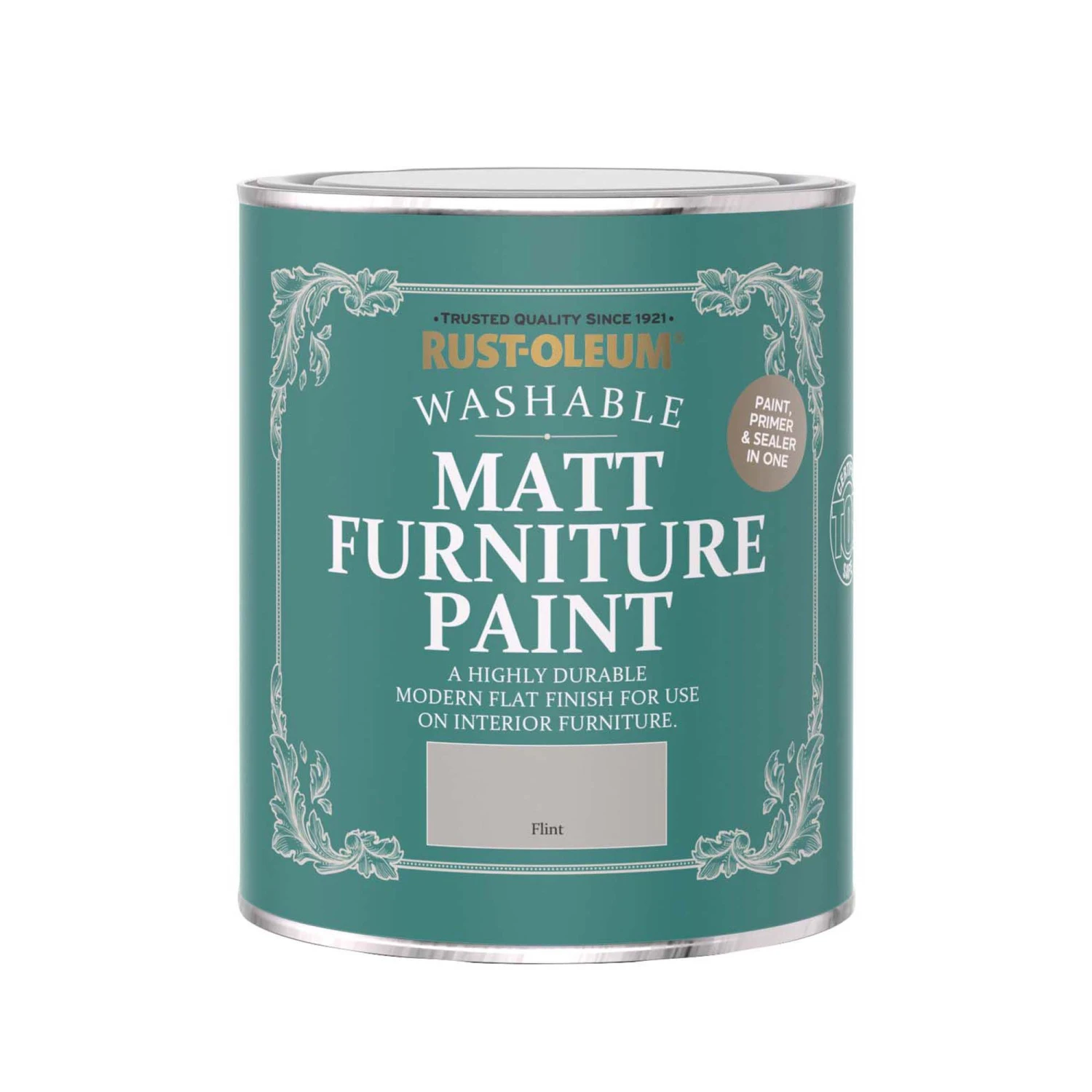 Rust-Oleum Flint Matt Furniture Paint, 750ml 2 Rust-Oleum Flint Matt Furniture Paint, 750ml - Image 2