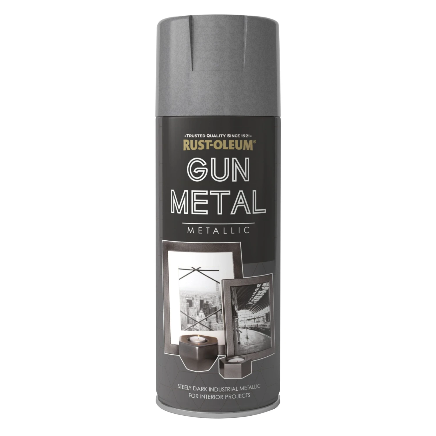 Rust-Oleum Gun Metal Metallic Effect Multi-surface Spray Paint, 400ml 2 Rust-Oleum Gun Metal Metallic Effect Multi-surface Spray Paint, 400ml - Image 2