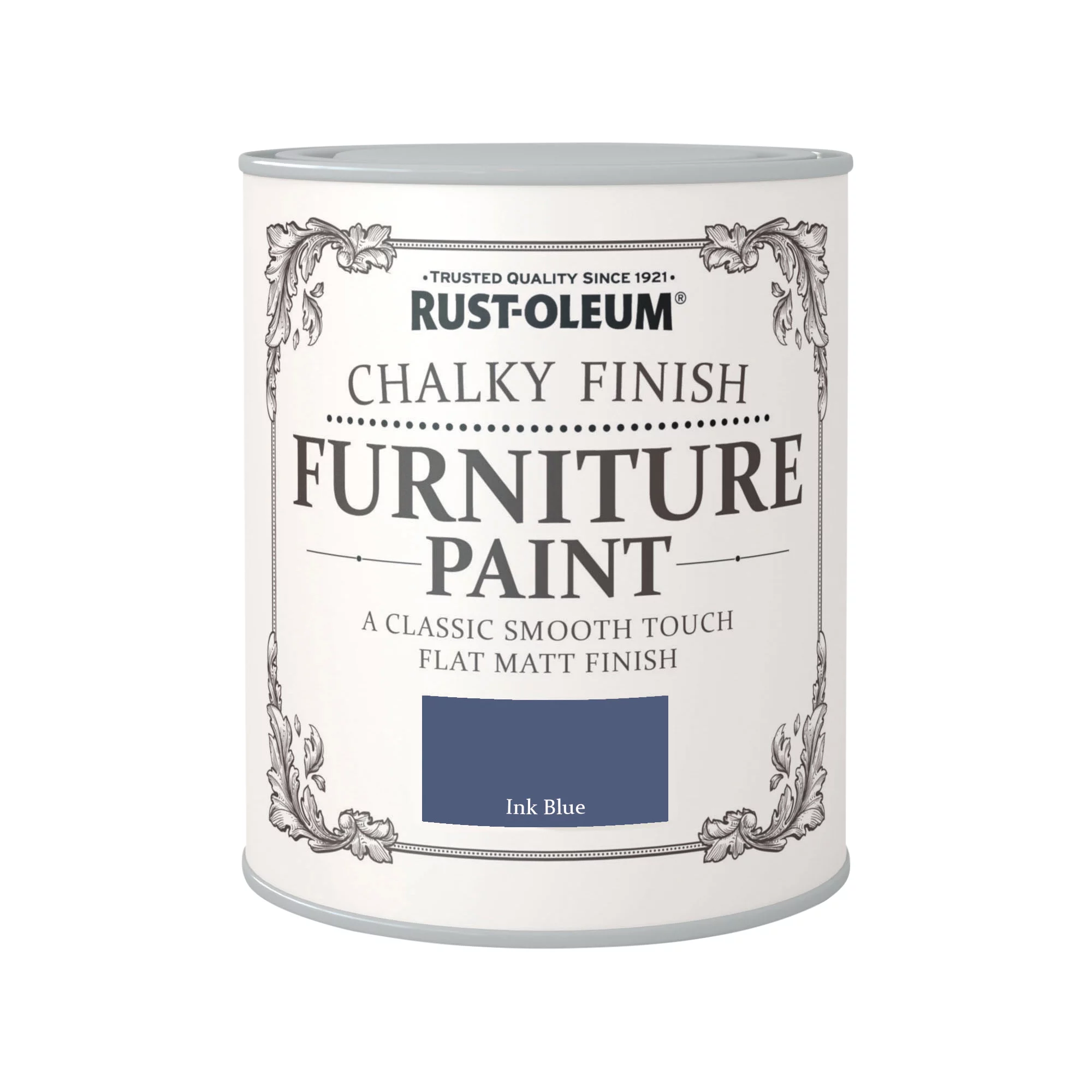 Rust-Oleum Ink Blue Flat Matt Furniture Paint, 750ml 2 Rust-Oleum Ink Blue Flat Matt Furniture Paint, 750ml - Image 2