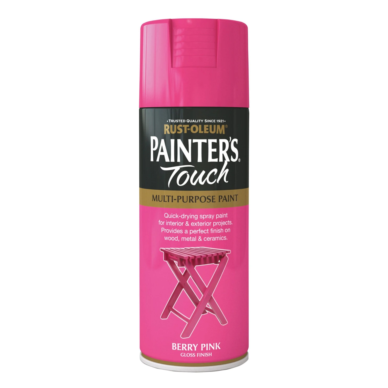 Rust-Oleum Painter's Touch Berry Pink Gloss Multi-surface Decorative Spray Paint, 400ml 2 Rust-Oleum Painter's Touch Berry Pink Gloss Multi-surface Decorative Spray Paint, 400ml - Image 2