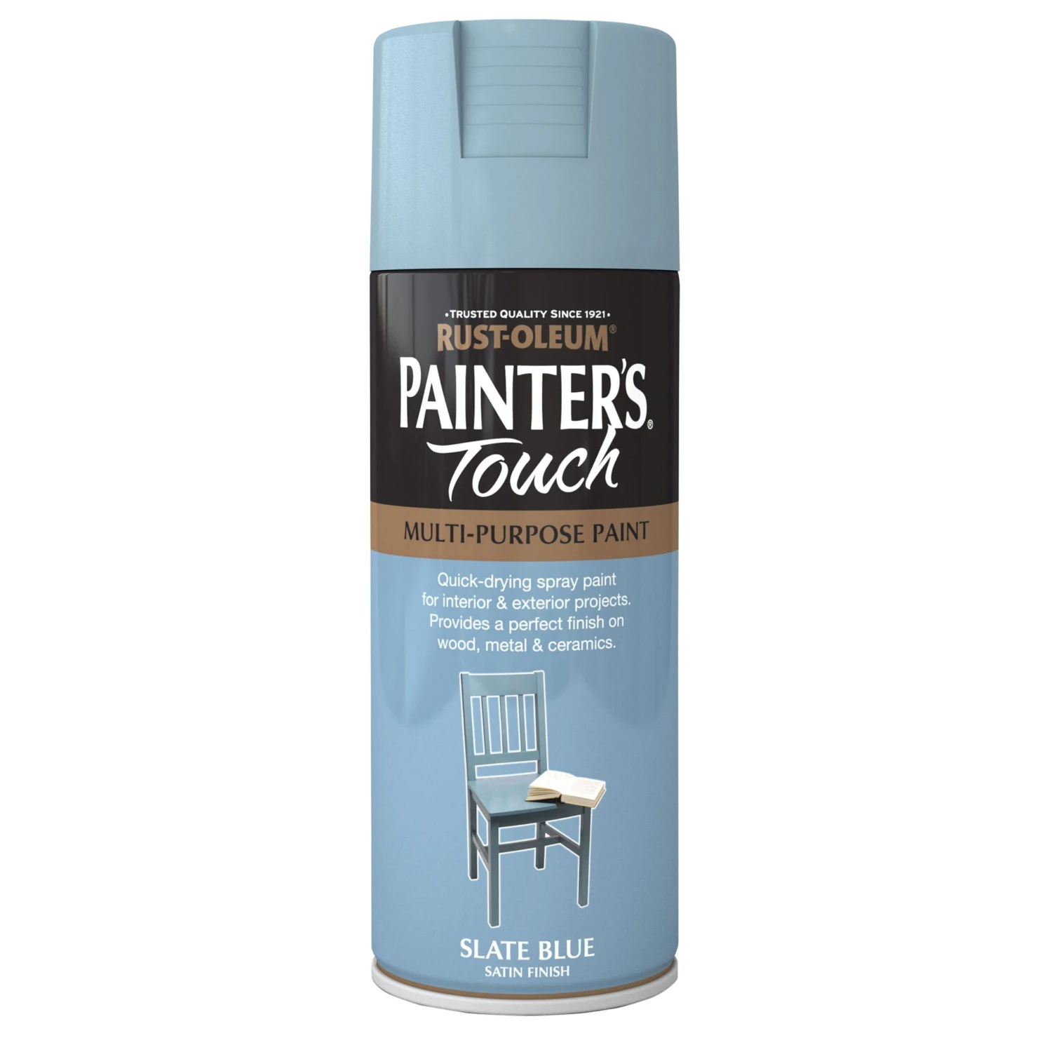 Rust-Oleum Painter's Touch Slate Blue Satinwood Multi-surface Decorative Spray Paint, 400ml 2 Rust-Oleum Painter's Touch Slate Blue Satinwood Multi-surface Decorative Spray Paint, 400ml - Image 2