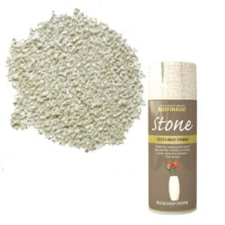 Rust-Oleum Stone Bleached Stone Textured Effect Multi-surface Spray Paint, 400ml