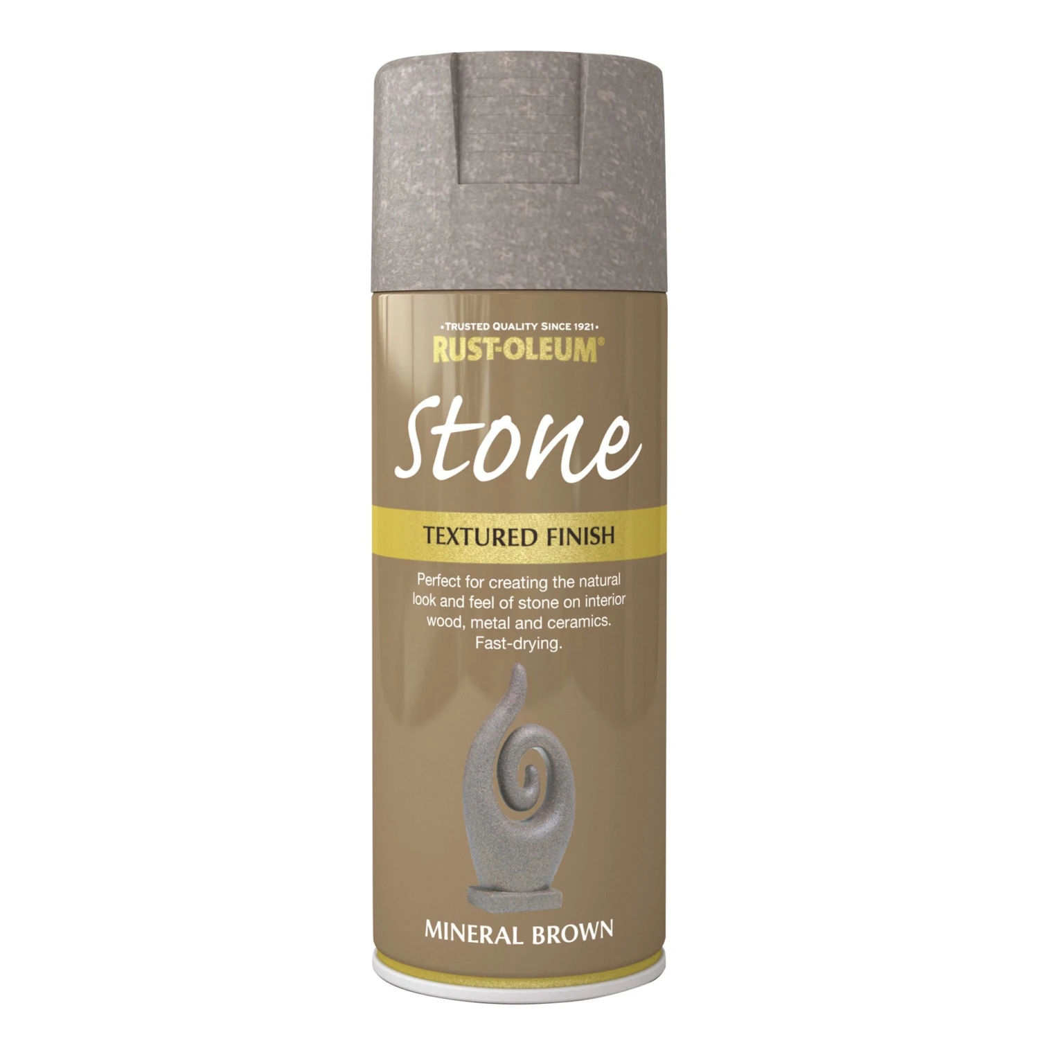 Rust-Oleum Stone Mineral Brown Textured Effect Multi-surface Spray Paint, 400ml 2 Rust-Oleum Stone Mineral Brown Textured Effect Multi-surface Spray Paint, 400ml - Image 2