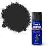 Rust-Oleum Stove & Bbq Black Matt Multi-surface Spray Paint, 400ml