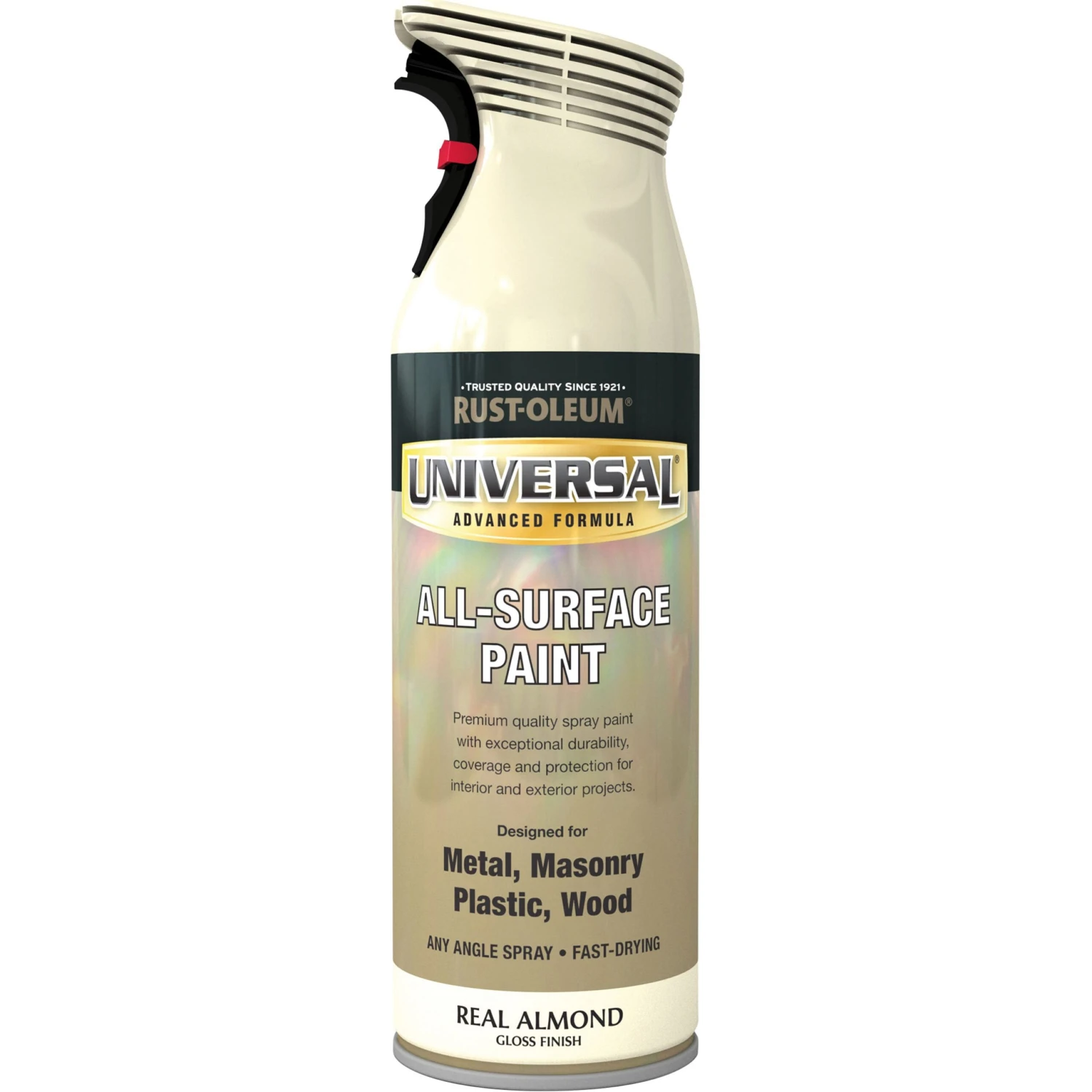 Rust-Oleum Universal Real Almond Gloss Multi-surface Spray Paint, 400ml 2 Rust-Oleum Universal Real Almond Gloss Multi-surface Spray Paint, 400ml - Image 2