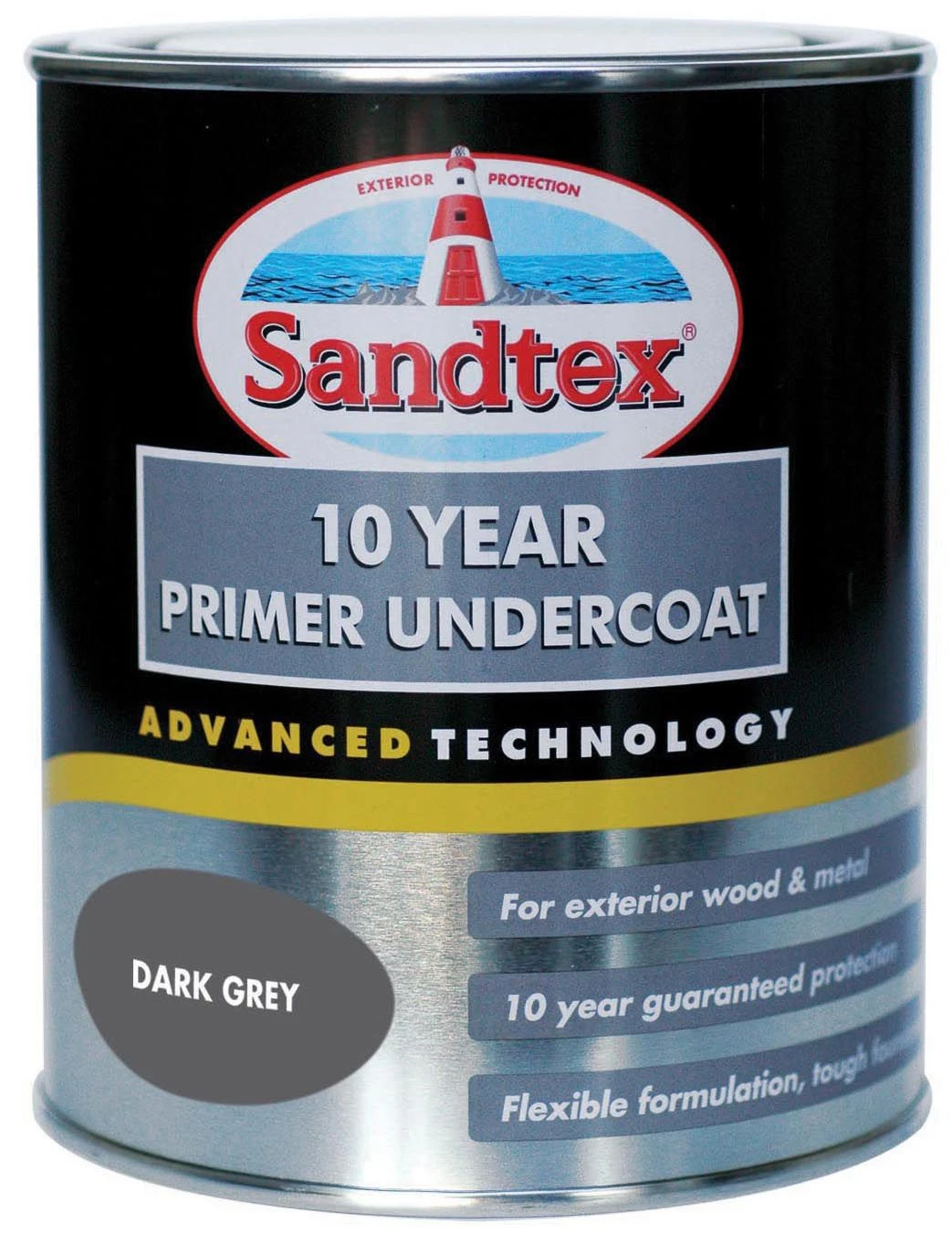 Sandtex Dark Grey Metal & Wood Undercoat, 750ml 1 Sandtex Dark Grey Metal & Wood Undercoat, 750ml