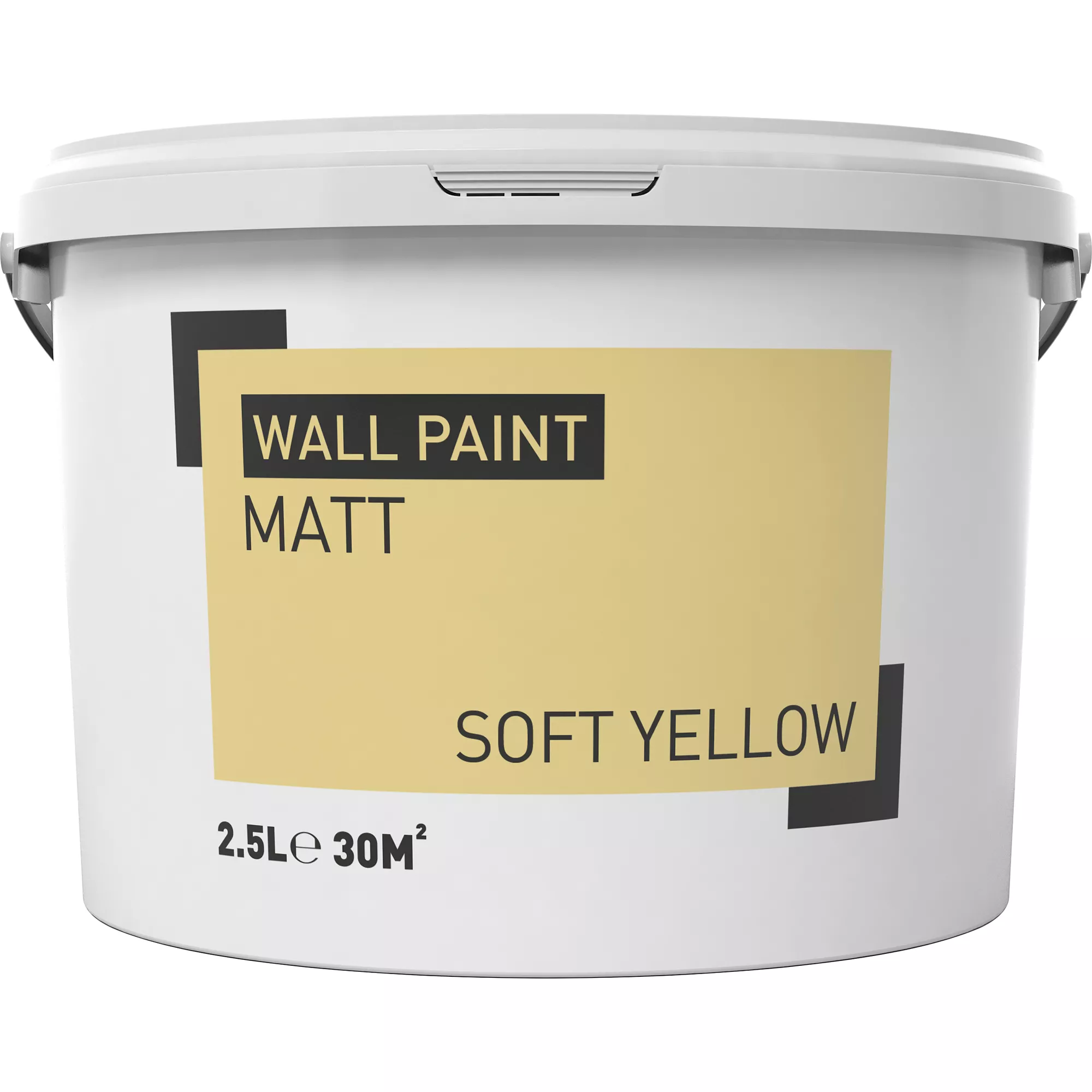 Soft Yellow Matt Emulsion Paint, 2.5L 1 Soft Yellow Matt Emulsion Paint, 2.5L
