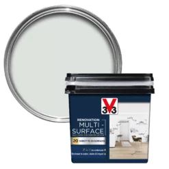 V33 Renovation Porcelain Grey Satinwood Multi-surface Paint, 750ml