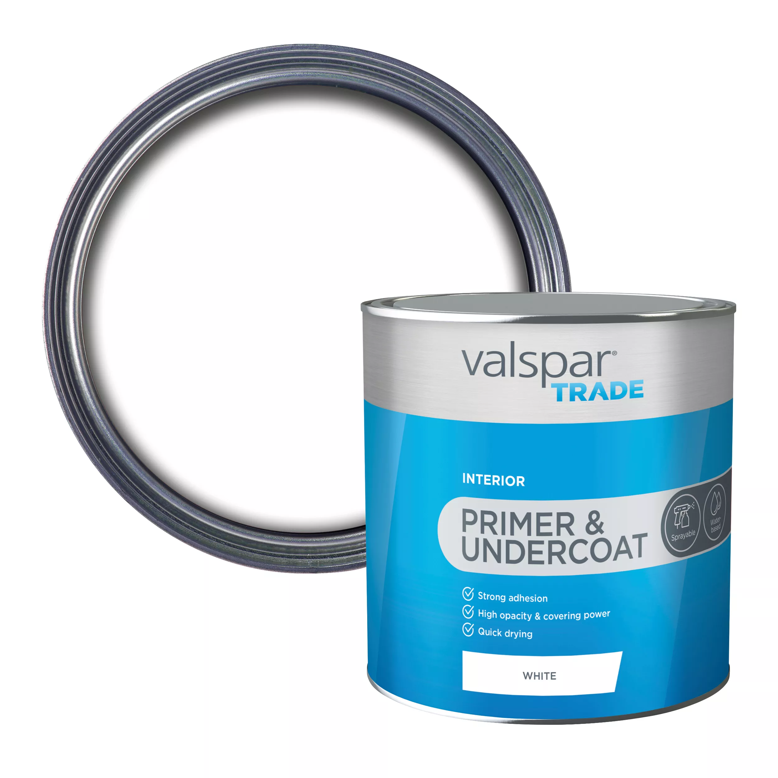 Valspar Trade White Multi-surface Primer, 2.5L 1 Valspar Trade White Multi-surface Primer, 2.5L