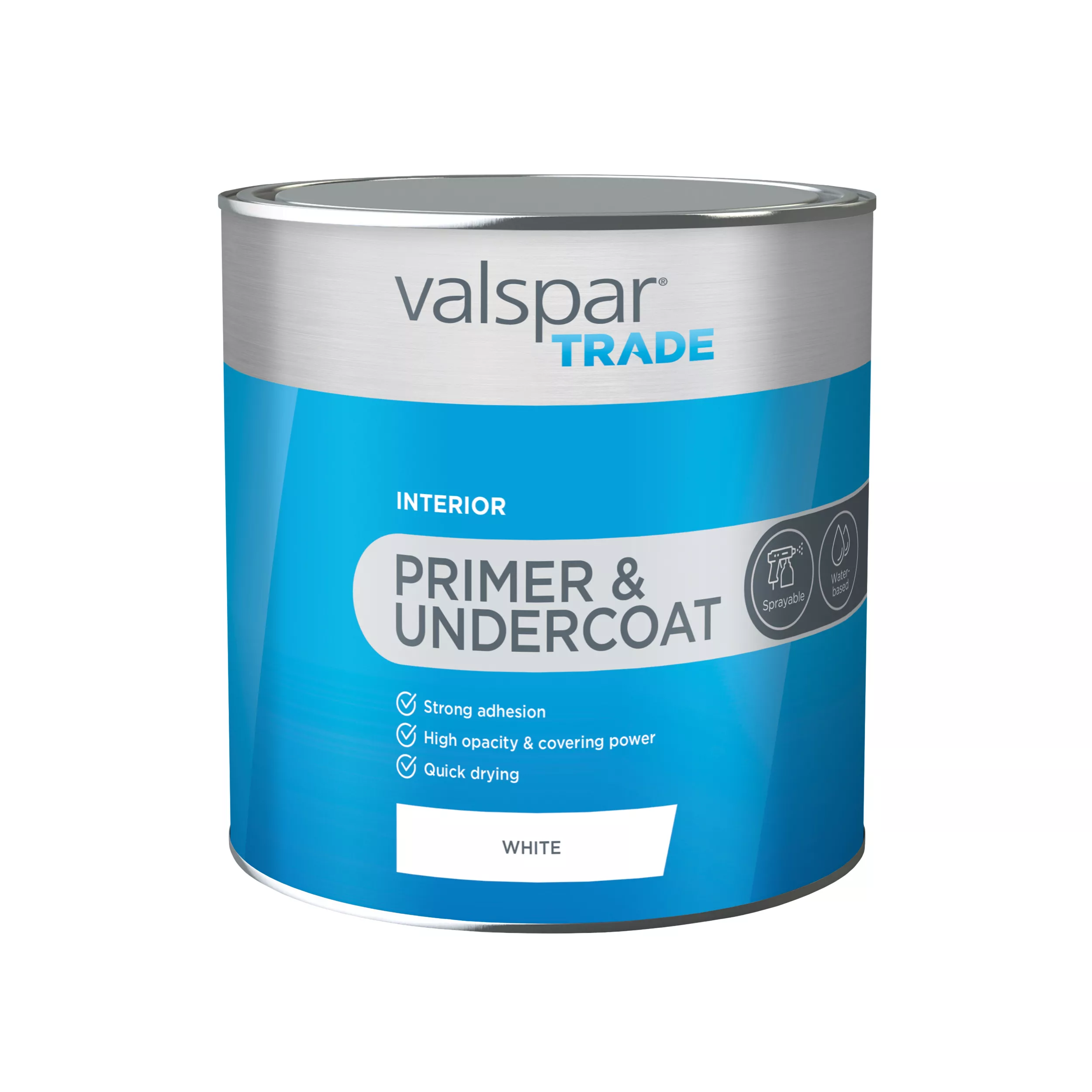 Valspar Trade White Multi-surface Primer, 2.5L 2 Valspar Trade White Multi-surface Primer, 2.5L - Image 2